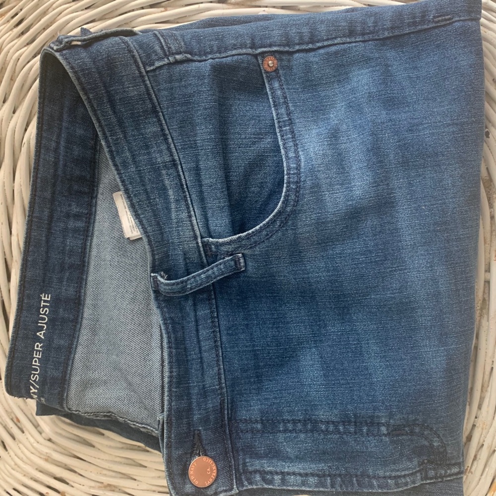 Old Navy super skinny mid rise blue jeans